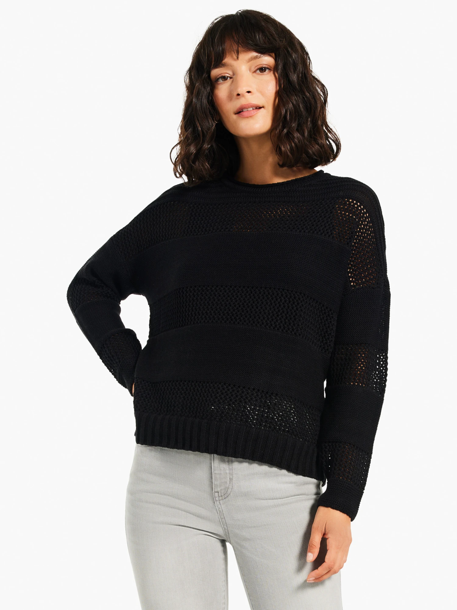 Mesh Mix Sweater 3 Mesh Mix Sweater
