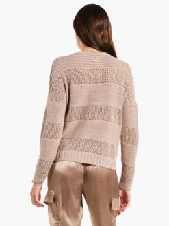 Mesh Mix Sweater STUCCO -Apparel Sale Shop W231163SCCPRODUCT 03