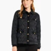 Knit Trim Puffer Jacket -Apparel Sale Shop W231171BLXPRODUCT 01