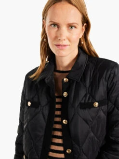 Knit Trim Puffer Jacket 12 Knit Trim Puffer Jacket -Apparel Sale Shop W231171BLXPRODUCT 05
