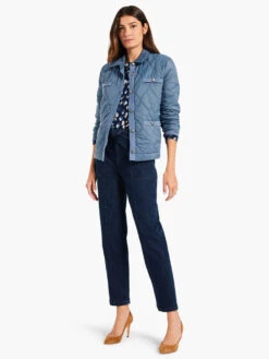 Many Moons Femme Sleeve Sweater BLUE MULTI -Apparel Sale Shop W231172BLTPRODUCT 04