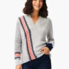 Fairisle Stitch Sweater GREY MULTI -Apparel Sale Shop W231180RGMIPRODUCT 01