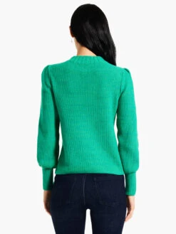 Waffle Stitch Sweater FERN -Apparel Sale Shop W231190FERPRODUCT 03