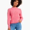 Waffle Stitch Sweater GRENADINE 2 Waffle Stitch Sweater GRENADINE -Apparel Sale Shop W231190GRDPRODUCT 01