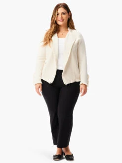 Fringe Mix Knit Jacket METALLIC CREAM MIX -Apparel Sale Shop W231197WCRXPRODUCT 04