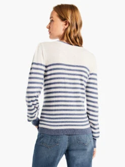 Striped Femme Sleeve Sweater BLUE MULTI -Apparel Sale Shop W231198BLTPRODUCT 03