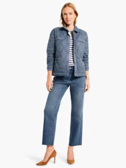 Striped Femme Sleeve Sweater BLUE MULTI -Apparel Sale Shop W231198BLTPRODUCT 04