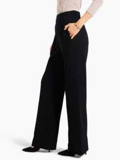 31" Knit Wide Leg Pleated Pant BLACK ONYX -Apparel Sale Shop W231354BLXPRODUCT 03