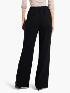 31" Knit Wide Leg Pleated Pant BLACK ONYX -Apparel Sale Shop W231354BLXPRODUCT 04