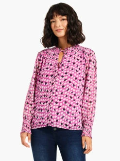 Vivid Dot Top PINK MULTI