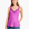 Lace Cami Tank VIVID MAGENTA -Apparel Sale Shop W231652VMGPRODUCT 01