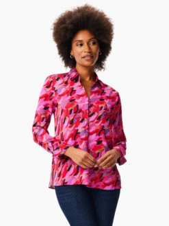 Petal Splash Shirt PINK MULTI -Apparel Sale Shop W231688PKMPRODUCT 01