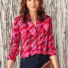 Petal Splash Shirt PINK MULTI 2 Petal Splash Shirt PINK MULTI -Apparel Sale Shop W231688PKMPRODUCT 01A