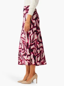 Blurred Ikat Skirt PINK MULTI 8 Blurred Ikat Skirt PINK MULTI -Apparel Sale Shop W231711RPKMPRODUCT 02