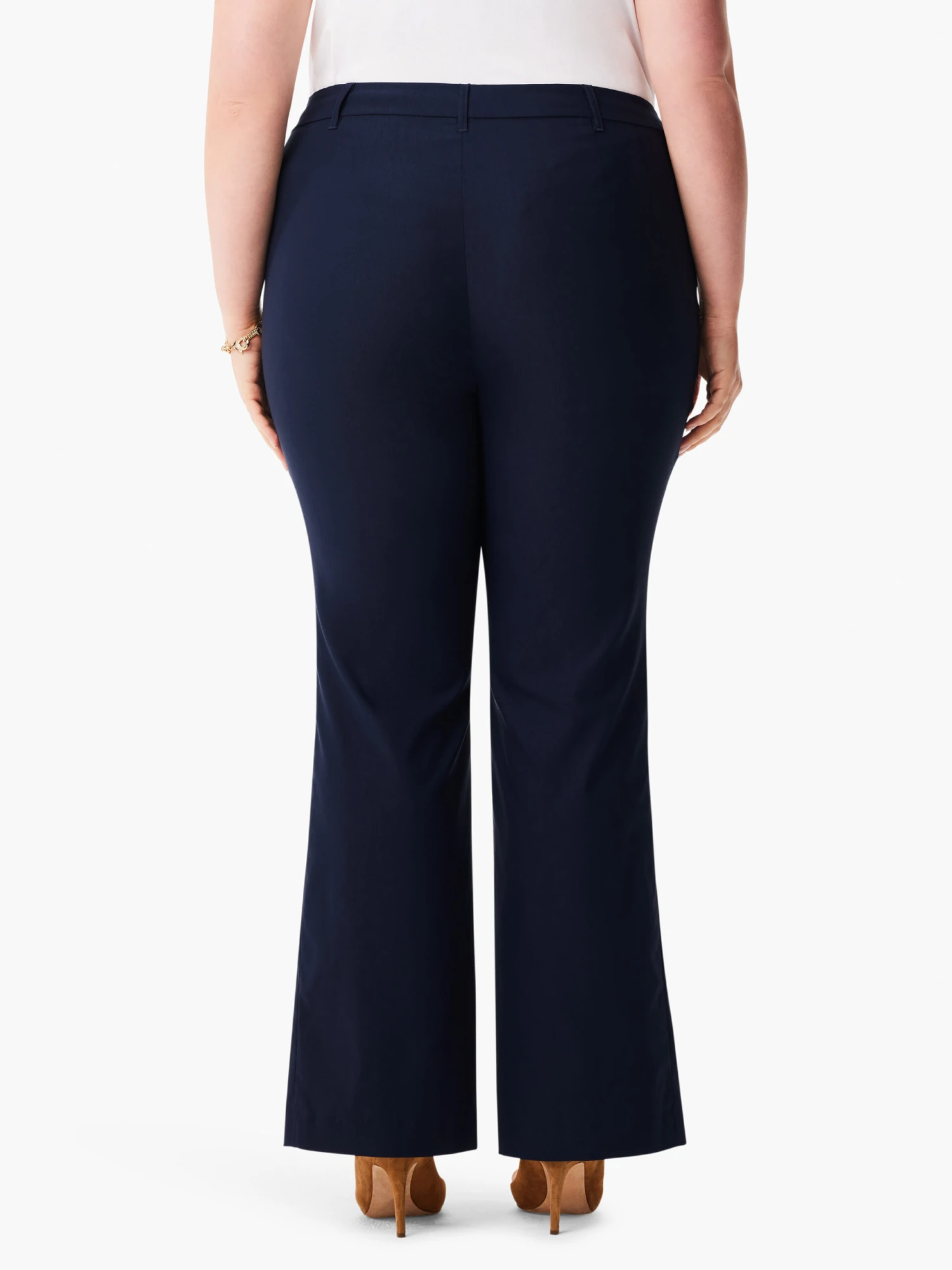 31" Polished Wonderstretch Boot Cut Slit Pant DARK INDIGO 6 31" Polished Wonderstretch Boot Cut Slit Pant DARK INDIGO - Image 4