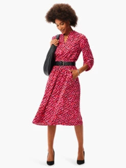 Festive Mix Live In Dress RED MULTI -Apparel Sale Shop W231904RREDPRODUCT 04